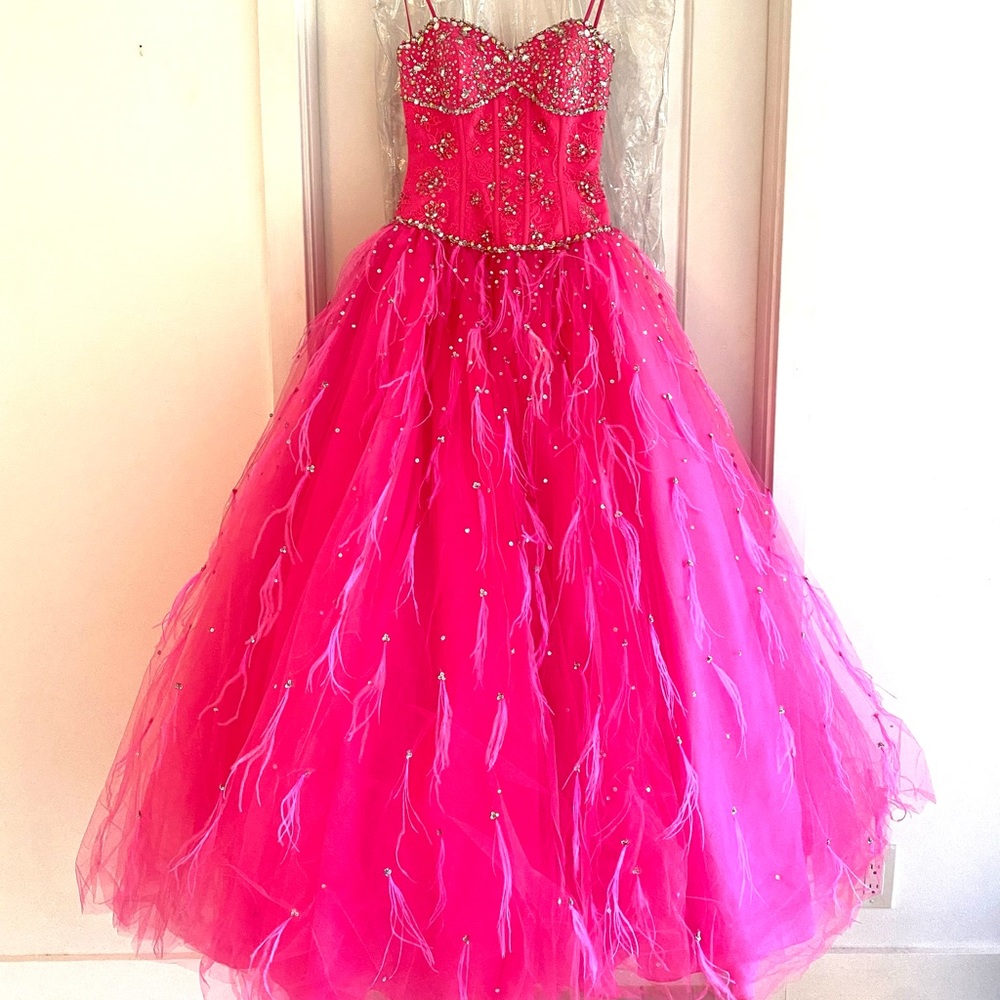 Mori Lee Ball Gown size 6 (corset back, fits 2-10)